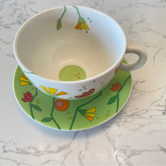 Haba Whimsical ceramic mug and saucer, NWOT, rare - Picture 3 of 7